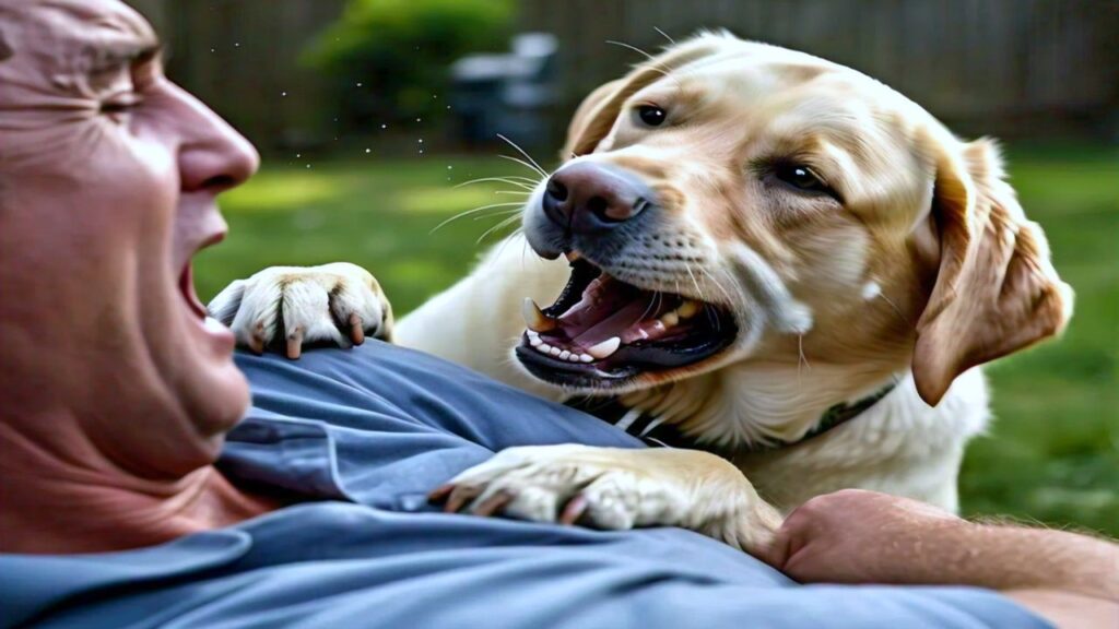 Labrador bite strangers
