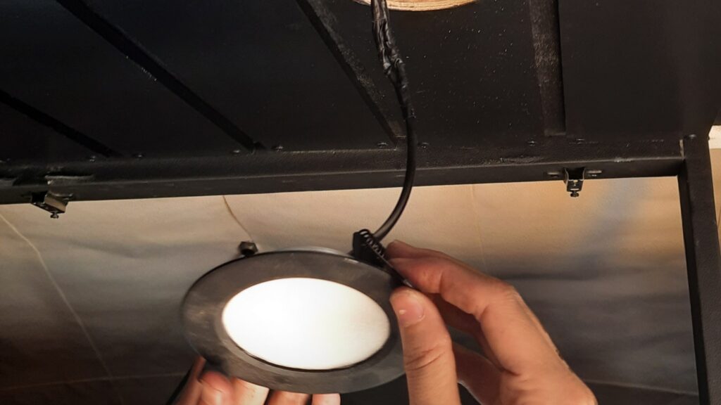 Install lights Tips for letting Lab pups sleep outside safely